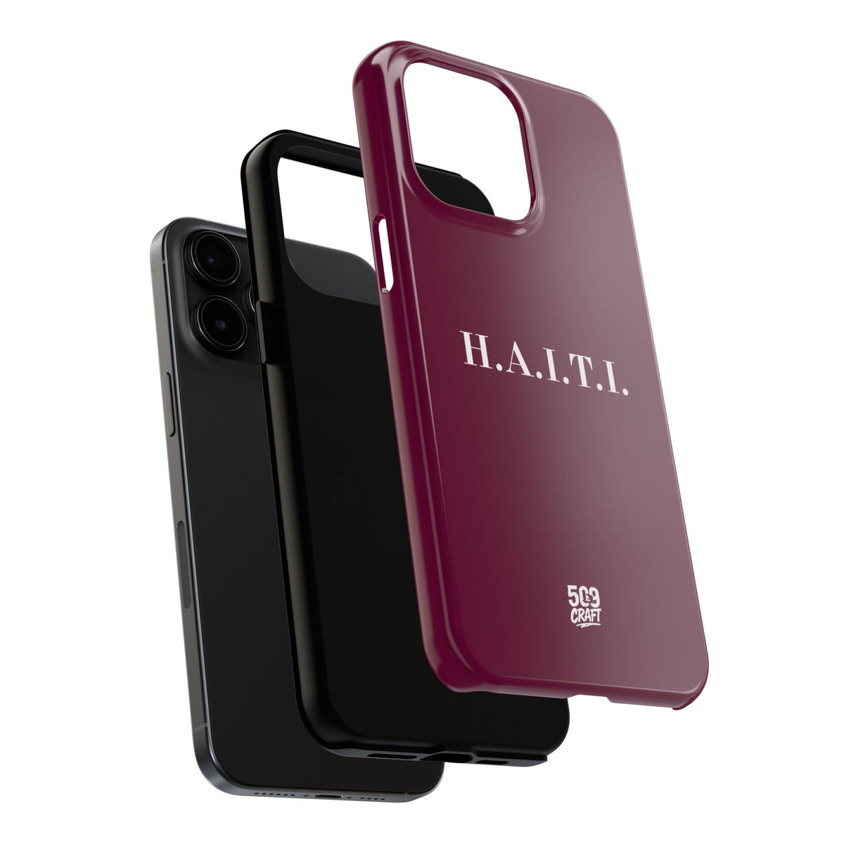 Haiti burgundy iPhone Cover