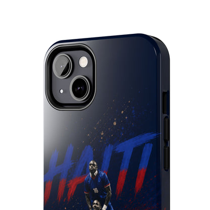 Coque de téléphone résistante Haïti Football — Housse de protection du téléphone Fierté de l'équipe