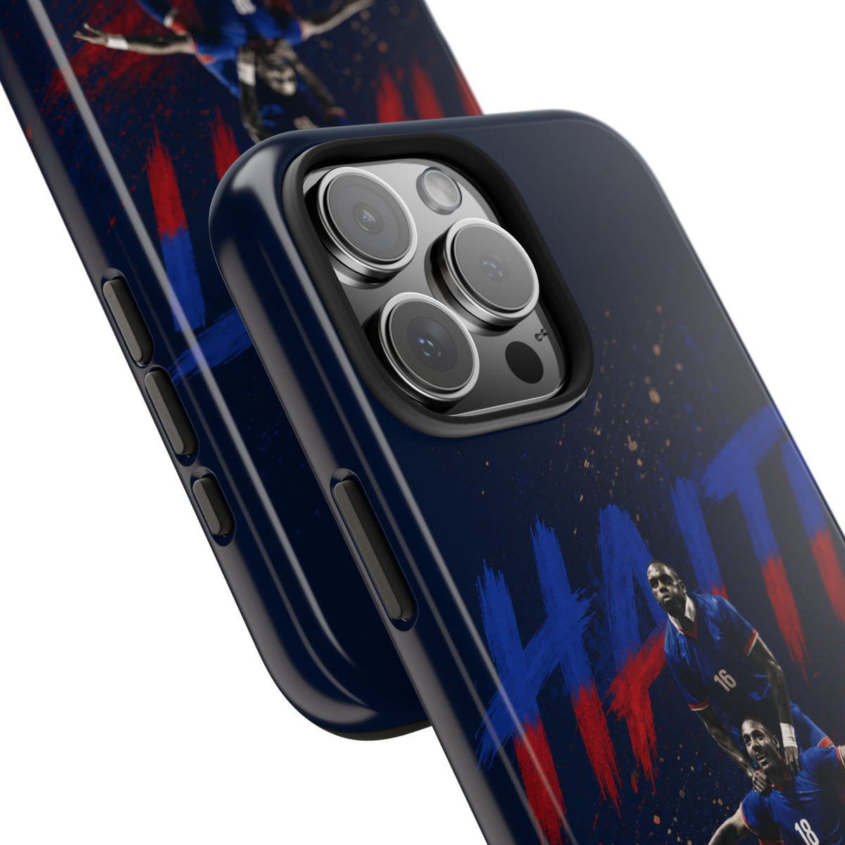 Coque de téléphone résistante Haïti Football — Housse de protection du téléphone Fierté de l'équipe