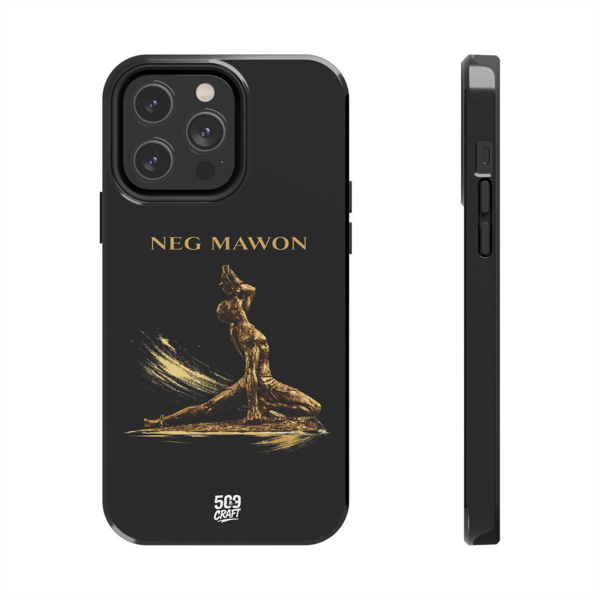 Neg Mawon Phone Case – Matte Black Edition