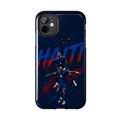 Coque de téléphone résistante Haïti Football — Housse de protection du téléphone Fierté de l'équipe