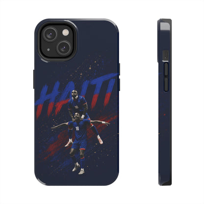 Coque de téléphone résistante Haïti Football — Housse de protection du téléphone Fierté de l'équipe