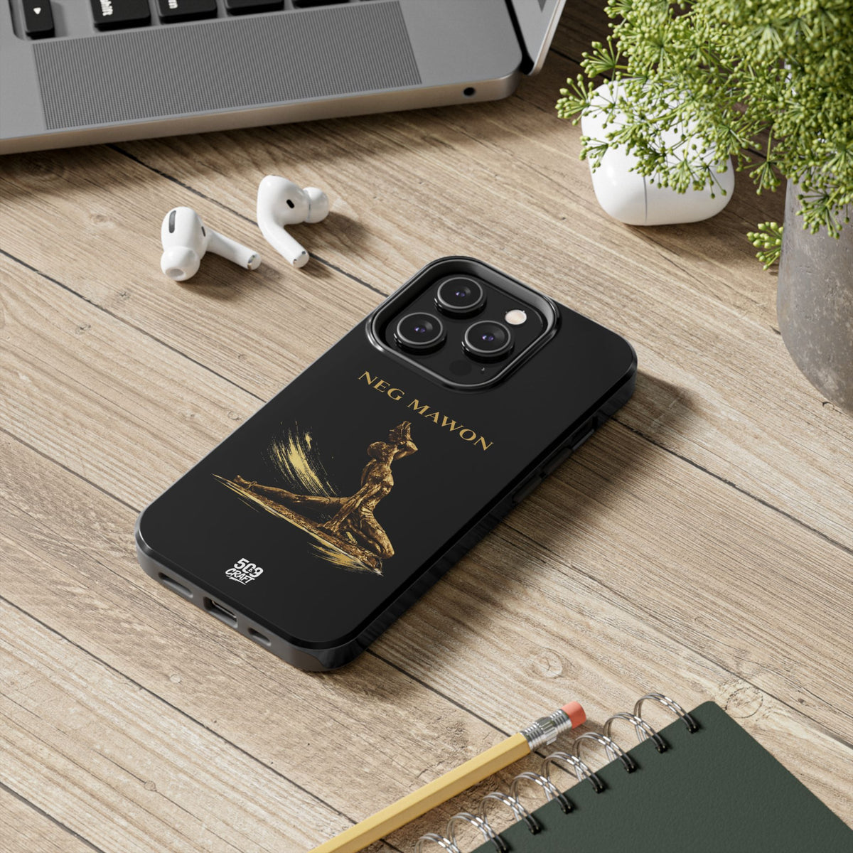 Neg Mawon Phone Case – Matte Black Edition