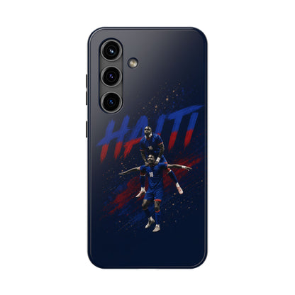 Coque de téléphone résistante Haïti Football — Housse de protection du téléphone Fierté de l'équipe