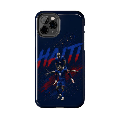 Coque de téléphone résistante Haïti Football — Housse de protection du téléphone Fierté de l'équipe