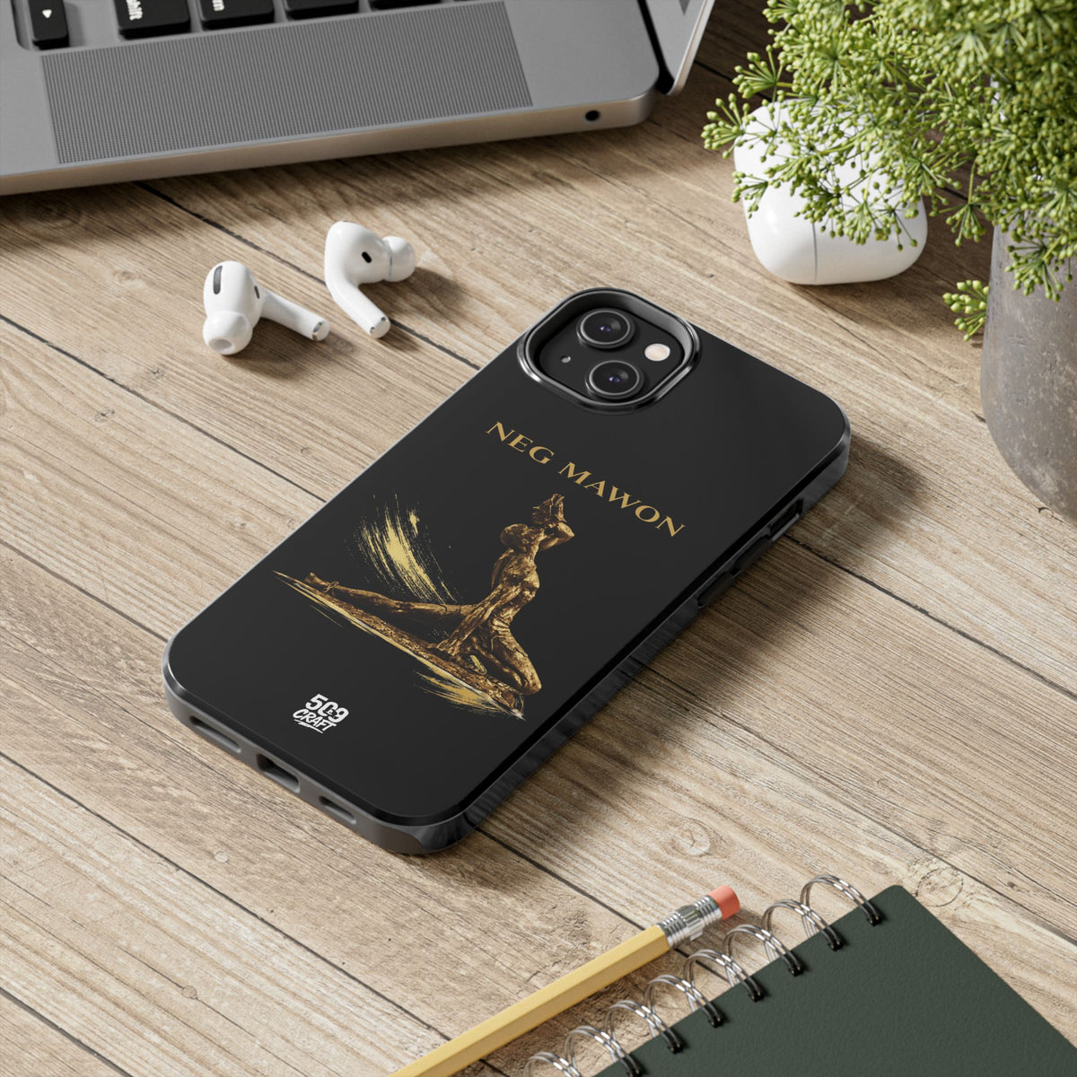 Neg Mawon Phone Case – Matte Black Edition
