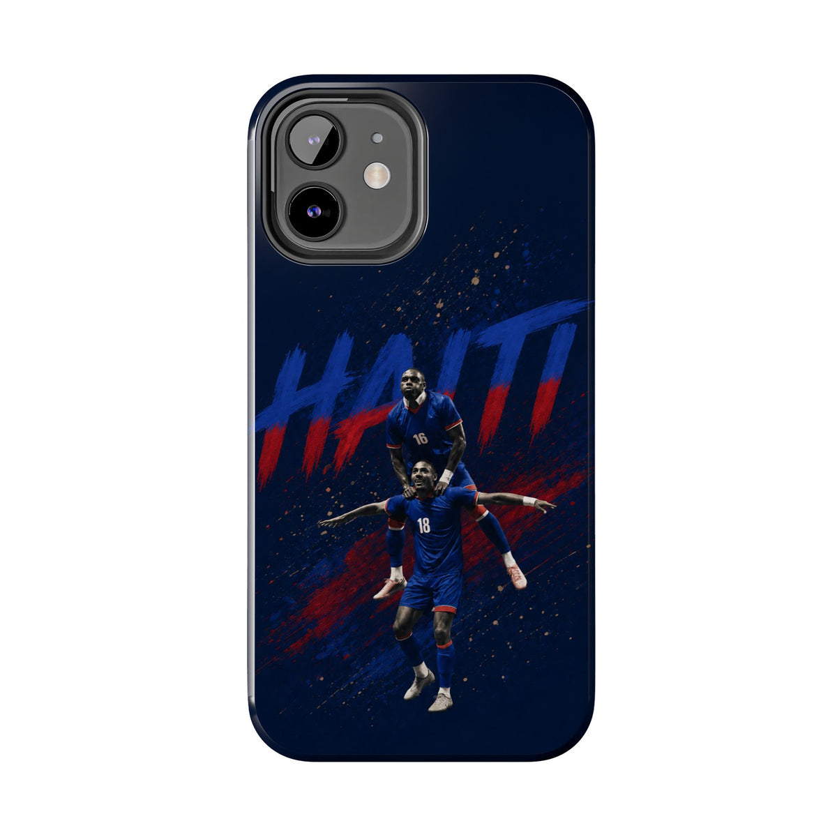 Coque de téléphone résistante Haïti Football — Housse de protection du téléphone Fierté de l'équipe