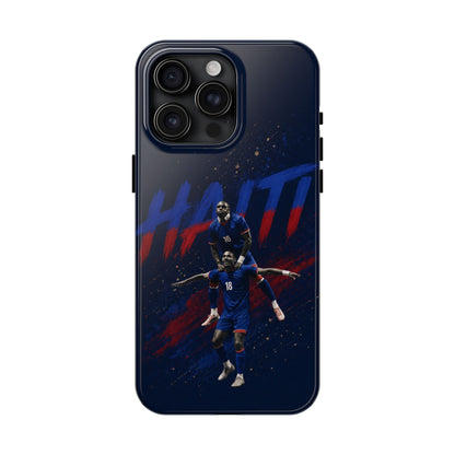 Coque de téléphone résistante Haïti Football — Housse de protection du téléphone Fierté de l'équipe