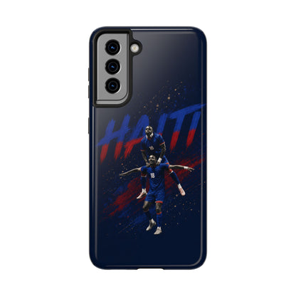 Coque de téléphone résistante Haïti Football — Housse de protection du téléphone Fierté de l'équipe