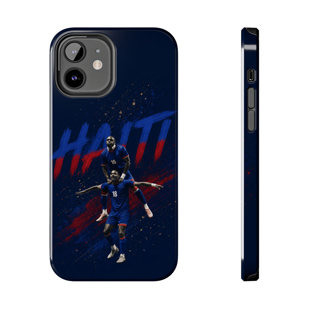 Coque de téléphone résistante Haïti Football — Housse de protection du téléphone Fierté de l'équipe