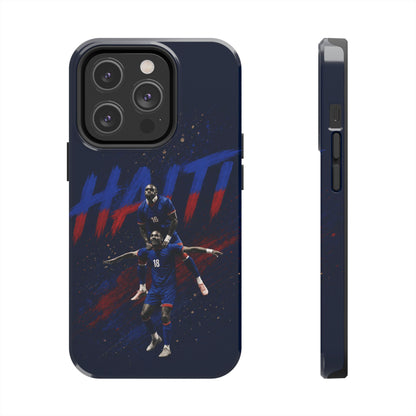 Coque de téléphone résistante Haïti Football — Housse de protection du téléphone Fierté de l'équipe