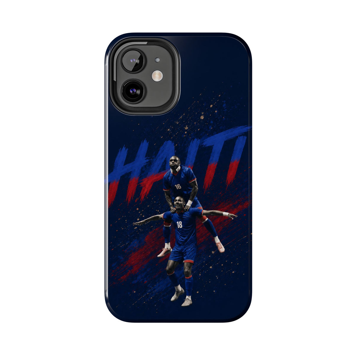 Coque de téléphone résistante Haïti Football — Housse de protection du téléphone Fierté de l'équipe