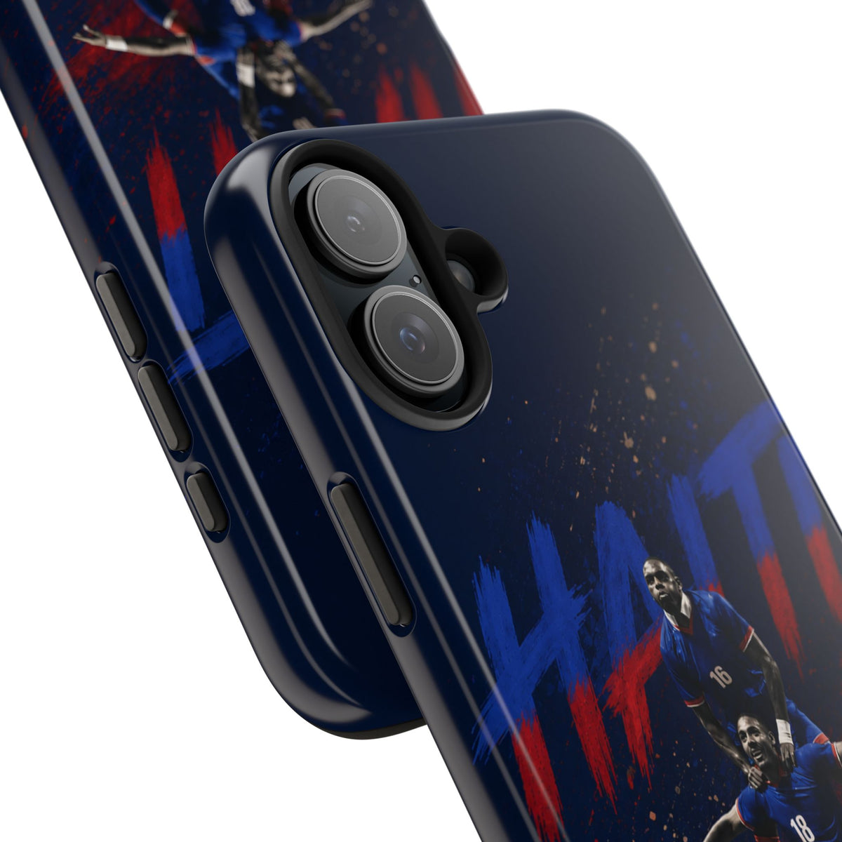 Coque de téléphone résistante Haïti Football — Housse de protection du téléphone Fierté de l'équipe
