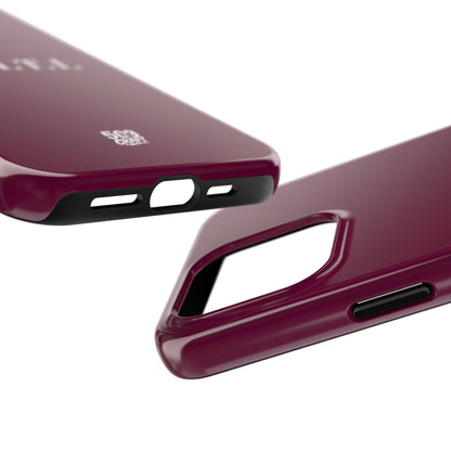 Haiti burgundy iPhone Cover