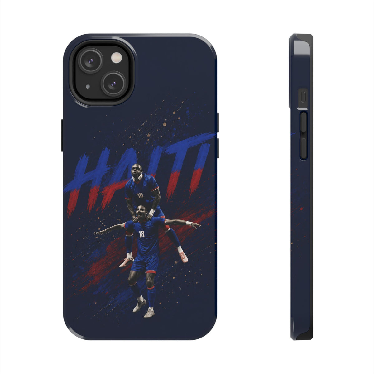 Coque de téléphone résistante Haïti Football — Housse de protection du téléphone Fierté de l'équipe