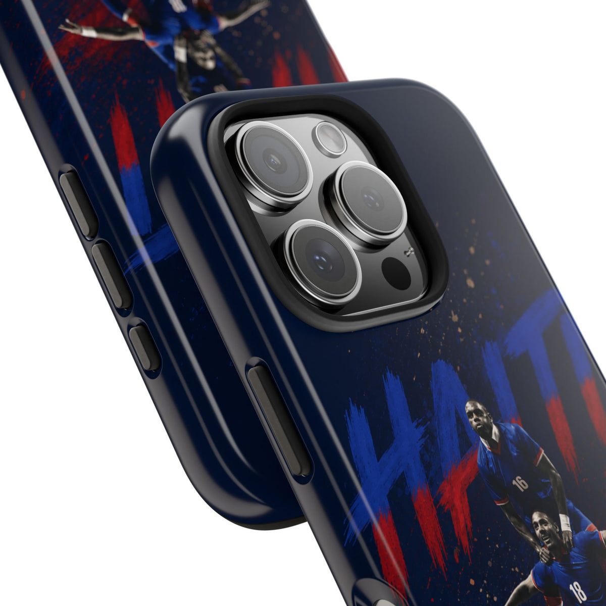Coque de téléphone résistante Haïti Football — Housse de protection du téléphone Fierté de l'équipe