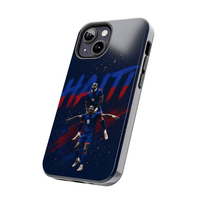 Coque de téléphone résistante Haïti Football — Housse de protection du téléphone Fierté de l'équipe