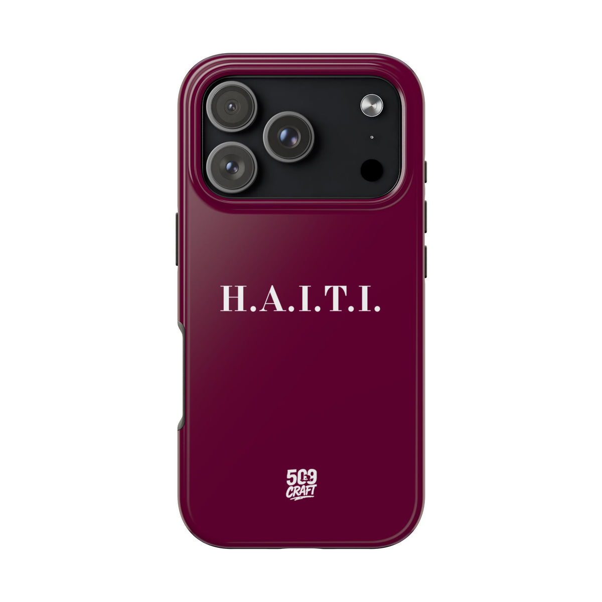 Haiti burgundy iPhone Cover