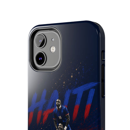 Coque de téléphone résistante Haïti Football — Housse de protection du téléphone Fierté de l'équipe