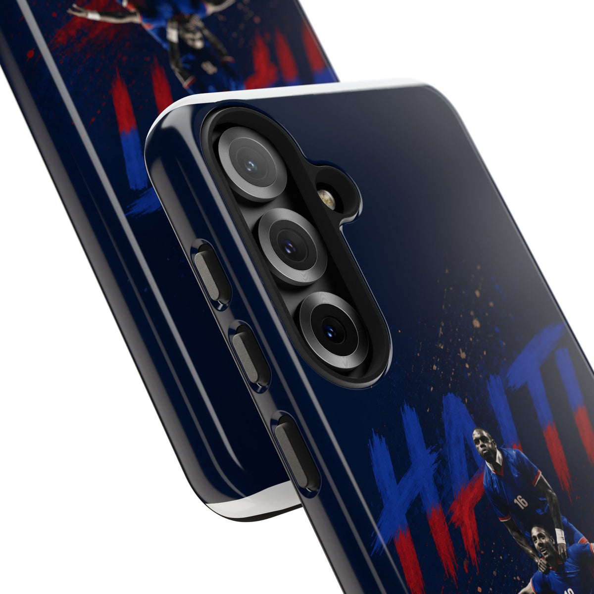 Coque de téléphone résistante Haïti Football — Housse de protection du téléphone Fierté de l'équipe