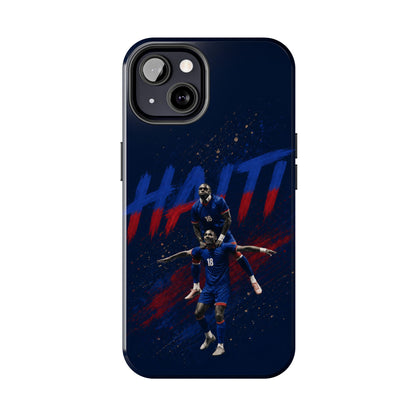 Coque de téléphone résistante Haïti Football — Housse de protection du téléphone Fierté de l'équipe