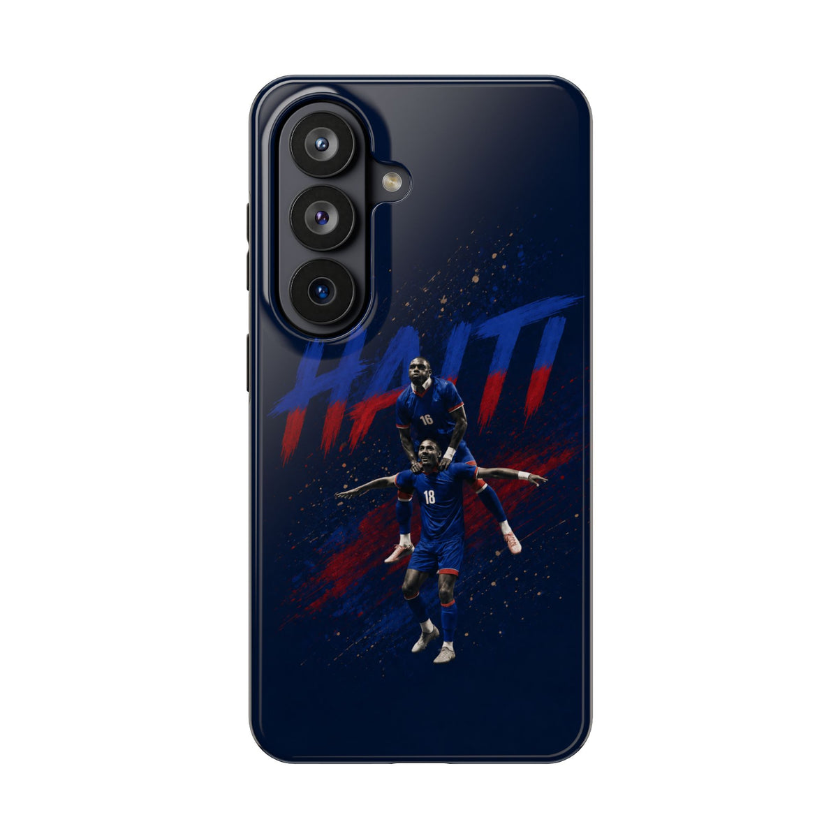 Coque de téléphone résistante Haïti Football — Housse de protection du téléphone Fierté de l'équipe