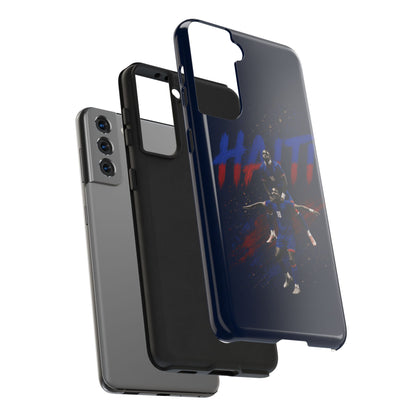 Coque de téléphone résistante Haïti Football — Housse de protection du téléphone Fierté de l'équipe