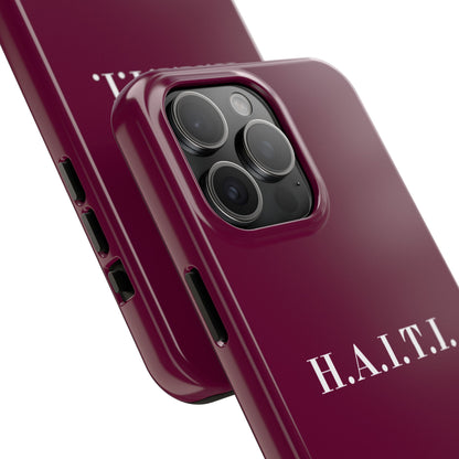 Haiti burgundy iPhone Cover