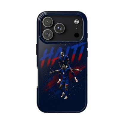 Coque de téléphone résistante Haïti Football — Housse de protection du téléphone Fierté de l'équipe