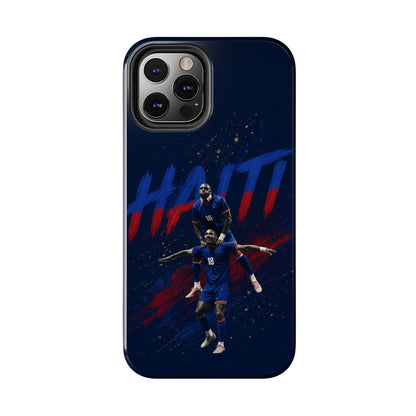 Coque de téléphone résistante Haïti Football — Housse de protection du téléphone Fierté de l'équipe