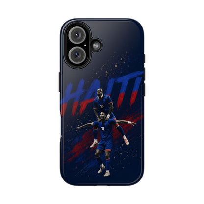 Coque de téléphone résistante Haïti Football — Housse de protection du téléphone Fierté de l'équipe