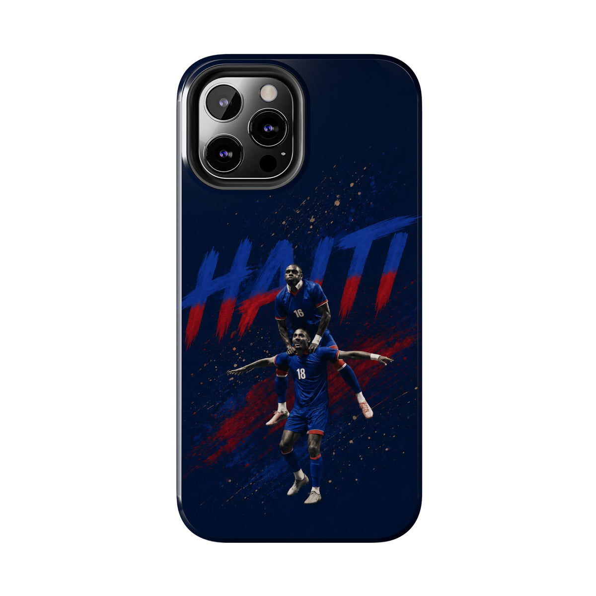 Coque de téléphone résistante Haïti Football — Housse de protection du téléphone Fierté de l'équipe