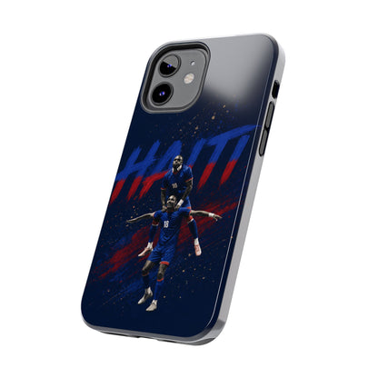 Coque de téléphone résistante Haïti Football — Housse de protection du téléphone Fierté de l'équipe