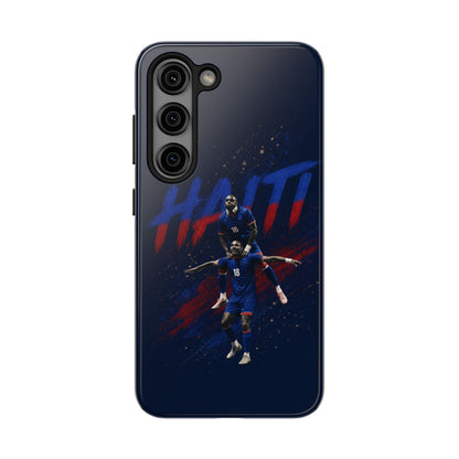 Coque de téléphone résistante Haïti Football — Housse de protection du téléphone Fierté de l'équipe