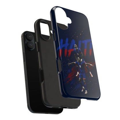 Coque de téléphone résistante Haïti Football — Housse de protection du téléphone Fierté de l'équipe