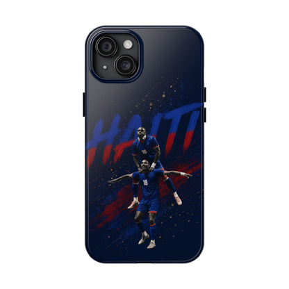 Coque de téléphone résistante Haïti Football — Housse de protection du téléphone Fierté de l'équipe
