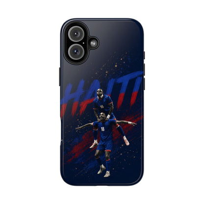 Coque de téléphone résistante Haïti Football — Housse de protection du téléphone Fierté de l'équipe