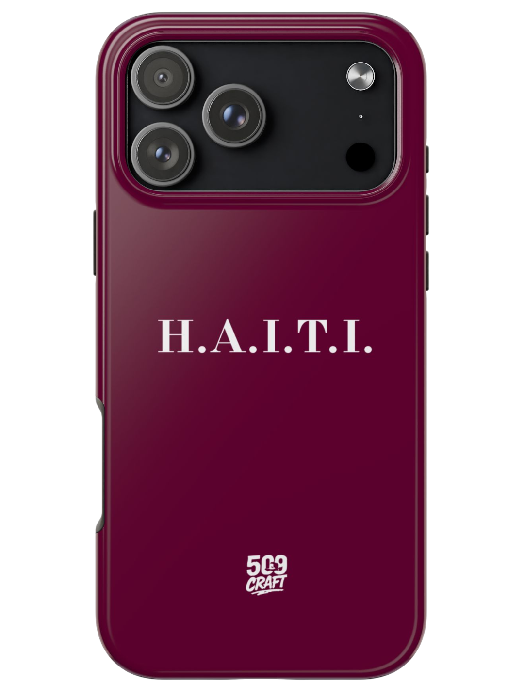 Haiti burgundy iPhone Cover